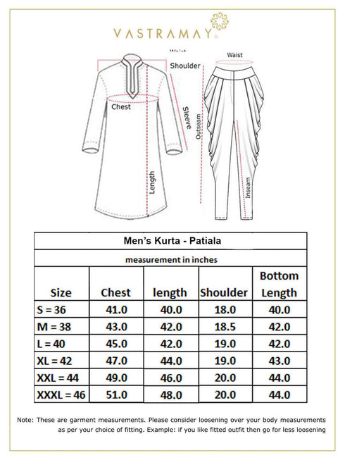 Men's Black Cotton Blend Pathani Suit Set